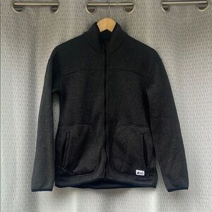 MEC Charcoal Grey Zip Up Sweater with High Collar